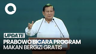 Prabowo Bersyukur Makan Bergizi Gratis Sudah Diuji Coba [upl. by Anicart]