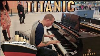 My Heart Will Go On  Titanic Public Piano YVR International Airport [upl. by Garcon299]