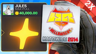 HOLY SHT WE UNBOXED THIS 20000 KATOWICE 2014 STICKER TWICE MAX ITEM [upl. by Raybin]