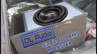 DL audio 800 RMS monster subwoofer shaking my car Bass boosted life imported subwoofer [upl. by Euqram388]