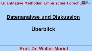 Erhebung mit Fragebogen 61 Datenanalyse und Diskussion Überblick [upl. by Selohcin]