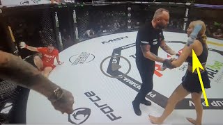 DOSTAŁA BUTELKĄ Marianna Schreiber vs Gocha Magical Gala PRIME MMA 10  Cała walka została przerwa [upl. by Alyar]