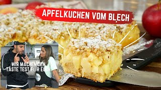 Weltbester Apfelkuchen vom Blech  so saftig und lecker  30 Minuten Challenge  Apfelblechkuchen [upl. by Anileve566]