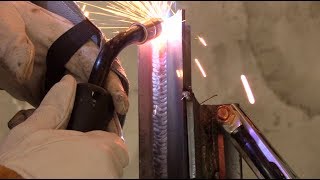 Miller Multimatic 220 ACDC Mig Welding Techniques [upl. by Ettedualc]