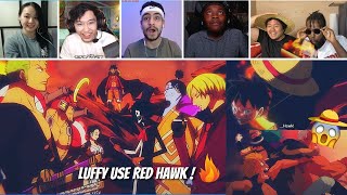 Straw Hats Destroy Onigashima Front Gate Fortress 🔥  One piece 982 Reaction Mashup [upl. by Aigroeg845]