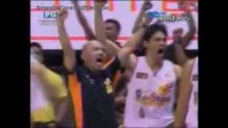 Paul Lee winning basket with 16 seconds left San Mig Coffee vs Rain or Shine PBA Finals 2142014 [upl. by Groscr]