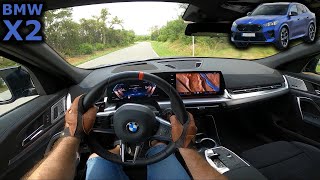 2024 BMW X2 M35i xDrive new generation  POV driving [upl. by Nnahoj]