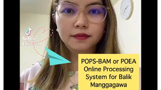 How to register in POEA Online Processing System for Balik Manggagawa o POPSBAM to get OEC [upl. by Ab]