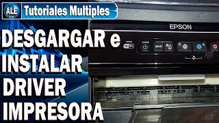 Como Descargar e Instalar Driver impresora Epson L395 – y Otros Modelos [upl. by Jonny678]