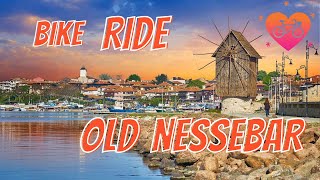 Bike ride in old Nessebar and a little in Sunny Beach  Bulgaria [upl. by Asiat]