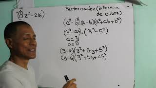 Factorización diferencia de cubos [upl. by Jem]