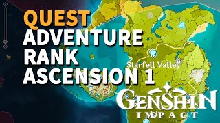 Adventure Rank Ascension 1 Genshin Impact [upl. by Jamaal963]