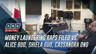 Money laundering raps filed vs Alice Guo Shiela Guo Cassandra Ong [upl. by Mimajneb]