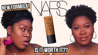 NARS SOFT MATTE COMPLETE FOUNDATION ON DARK SKIN  MARQUISES  First Impressions amp Review [upl. by Yacov]