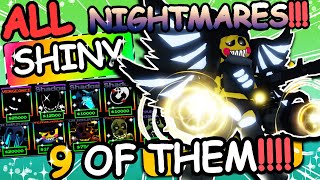 USING ALL SHINY NIGHTMARES TEAM ULTRA RARE USING 9 OF THEM SHOWCASE  Five Nights TD Roblox [upl. by Chapel]