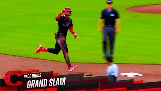 Rece Hinds First Grand Slam  Cincinnati Reds vs Miami Marlins  2024 MLB Highlights [upl. by Morganne94]