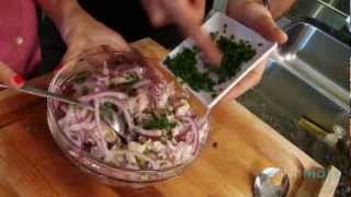 How to Make Ceviche Peruvian Seafood Dish [upl. by Yanrahc]