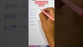 English Acronyms 🔥🦢👑 english learnenglish englishtips englishteacher education esl [upl. by Anrahs]