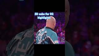 Littler walk through the park R1 of players championship tournament darts lukelittler [upl. by Currey742]