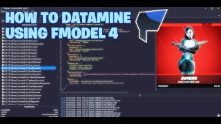 How To Datamine Fortnite USING FMDOEL 4 Fortnite Fmodel [upl. by Mazurek363]