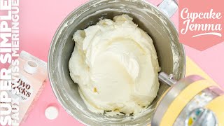 Simple FAUX Swiss Meringue Buttercream Recipe  Quick amp Silky Smooth  Cupcake Jemma [upl. by Latreshia]