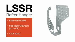 How to Install the LSSR Slopeable amp Skewable Rafter Hanger [upl. by Ress647]