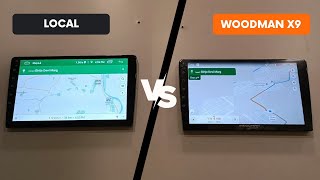 Woodman X9 comparison with local android music system  Woodman car stereo review [upl. by Jueta]