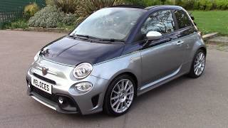 ONE OF THE VERY FEW CONVERTIBLE ABARTH 695 RIVALE FOR SALE IN UK  AKRAPOVIC EXHAUST SOUND [upl. by Maddie]