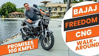 2024 Bajaj Freedom CNG bike  review range specs and features explained [upl. by Nuahsak]