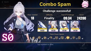 Honkai Impact 3 Elysian Realm 73  Silverwing NEX S0 Finality Combo Spam 2nd half [upl. by Philoo]