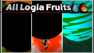 All Logia Fruits Showcase💦🔥 King Legacy [upl. by Stets679]