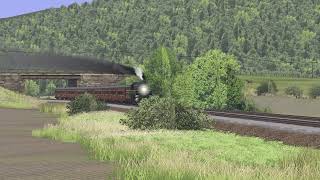 The Trail Blazer passes by  Trainz 2019 [upl. by Tlihcox297]