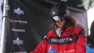 Sage Cattabriga Alosa  Backcountry Slopestyle run 1  Swatch Skiers Cup 2014 [upl. by Kampmann]