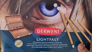 Derwent lightfast 48 wooden box unboxing amp testing derwent lightfast [upl. by Verbenia392]