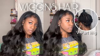 This is MY HAIR Natural Leave Out VPart Wig  Super Easy For Beginners  Ft Wiggins Hair [upl. by Negaem201]