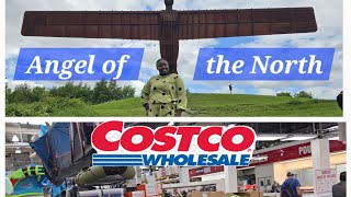 UK Living 🇬🇧 Huge Costco grocery shopping Angel of the North massive statuecost of groceries 🇬🇧 [upl. by Gerdi]