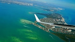 Spectacular Landing at Miami Airport MIA on a Beautiful Day with American Airlines B757 [upl. by Zeculon]