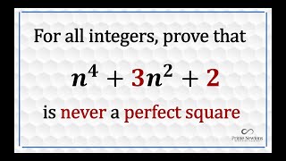 n4  3n2  2 is never a perfect square [upl. by Ariamoy]