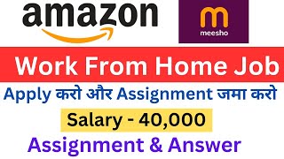 Flipkart Work From Home Jobs  Online Jobs at Home  Mobile Work  10th Pass Work From Home Jobs [upl. by Ithnan462]