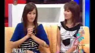 newhalf Nong Poy in TV thai talk show [upl. by Alur]