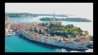 KROATIEN  CROATIA  ISTRIA  ROVINJ  PULA  PREMANTURA BEACH  DRONE VIDEO  4K [upl. by Aihsital273]