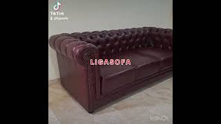 Sofa kancing chesterfield type Frank 322 seat merk LIGASOFA [upl. by Aurelie221]