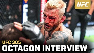 Dan Hooker Octagon Interview  UFC 305 [upl. by Sibilla812]