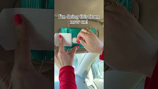 💁‍♀️ Keep sanitizing wipes on hand with this easy car storage hack car momlife cleaning [upl. by Callista]