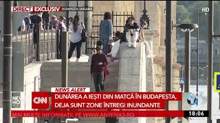 Stare de alertă în Ungaria Dunărea a inundat capitala Budapesta Apa a ajuns până pe scările Parlam [upl. by Noid320]