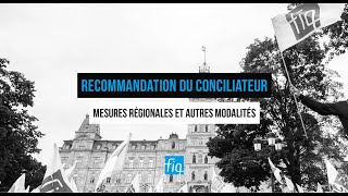 Recommandation du conciliateur  Mesures régionales et autres modalités [upl. by Tnayrb727]