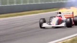 Brundle engine blow up spain 1994wmv [upl. by Ttayh]