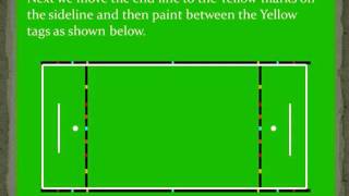 marking out a football pitch with LineBritewmv [upl. by Ajet]