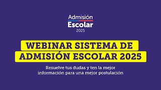 Paso a paso de Sistema de Admisión Escolar 2025 [upl. by Anirtek]