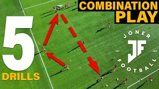 5 TEAM TRAINING PASSING DRILLS ⚽️  JONER FOOTBALL [upl. by Edrea436]